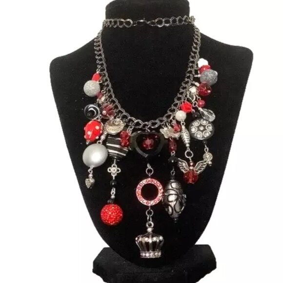 ART BY AMY LABBE New Gorgeous Necklace 13” long - Picture 2 of 15